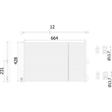 Mahle | Kondensator, Klimaanlage | AC 911 000S