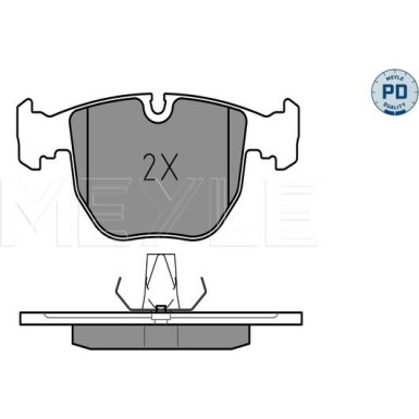 Meyle | Bremsbelagsatz, Scheibenbremse | 025 214 8619/PD