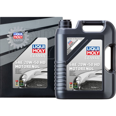 10L LIQUI MOLY 1129 Classic SAE 20W-50 HD Motoröl Mineralisch, 2x 5L