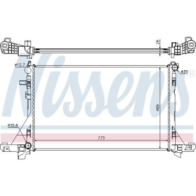 Nissens | Kühler, Motorkühlung | 630733