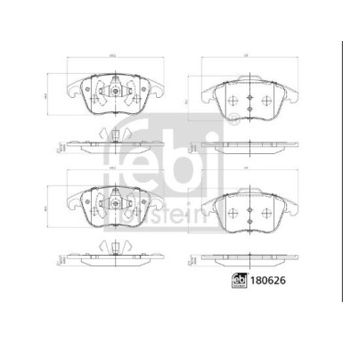 FEBI BILSTEIN 180626 Bremsbeläge