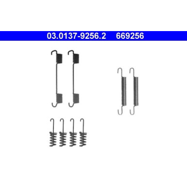 ATE | Zubehörsatz, Feststellbremsbacken | 03.0137-9256.2