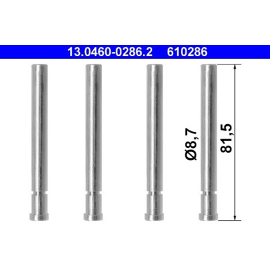 ATE | Zubehörsatz, Scheibenbremsbelag | 13.0460-0286.2