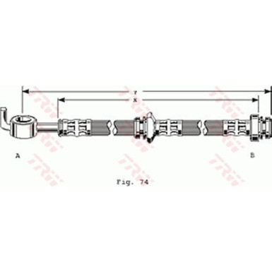 TRW | Bremsschlauch | PHD163