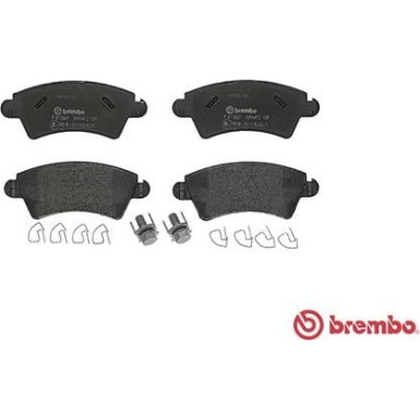 Brembo | Bremsbelagsatz, Scheibenbremse | P 61 067