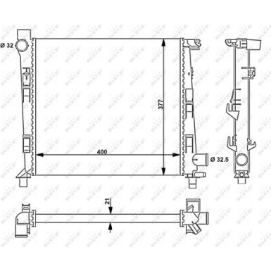 NRF | Kühler, Motorkühlung | 54717