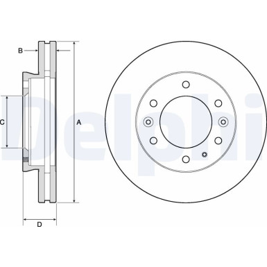 Delphi | Bremsscheibe | BG9140C