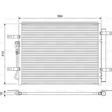 Valeo | Kondensator, Klimaanlage | 822628