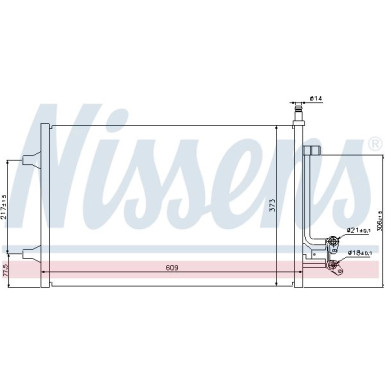 Nissens | Kondensator, Klimaanlage | 940097