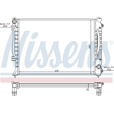 Nissens | Kühler, Motorkühlung | 60422A