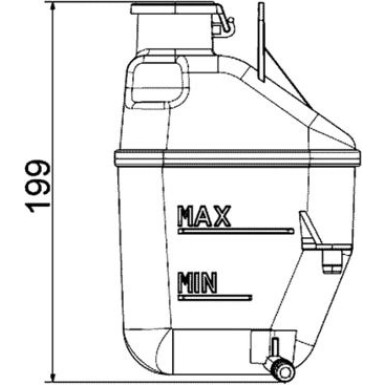 Mahle | Ausgleichsbehälter, Kühlmittel | CRT 88 001S