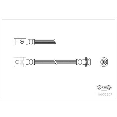 Corteco | Bremsschlauch | 19032357