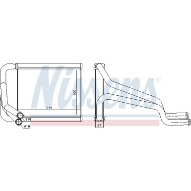 Nissens | Wärmetauscher, Innenraumheizung | 77652