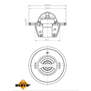 NRF | Thermostat, Kühlmittel | 725183