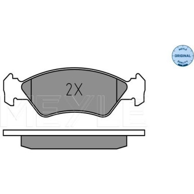 Meyle | Bremsbelagsatz, Scheibenbremse | 025 212 0217