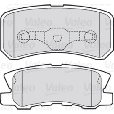 Valeo | Bremsbelagsatz, Scheibenbremse | 301520