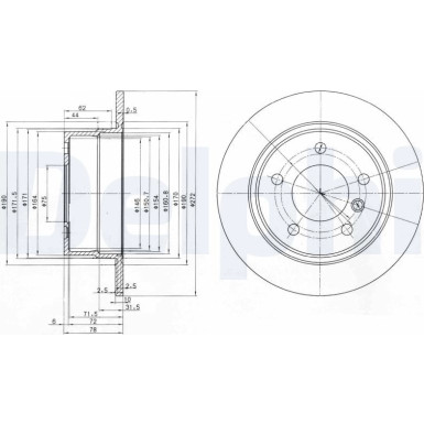 Delphi | Bremsscheibe | BG3040