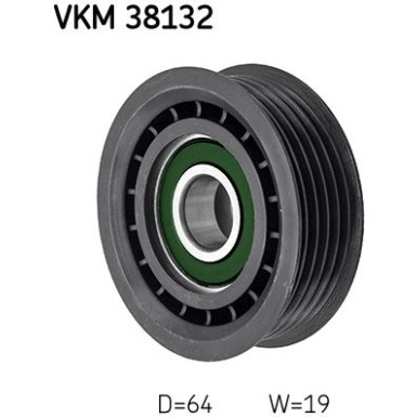 SKF | Umlenk-/Führungsrolle, Keilrippenriemen | VKM 38132