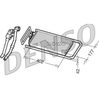 Denso | Wärmetauscher, Innenraumheizung | DRR12101