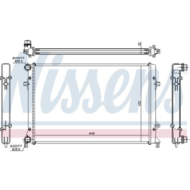 Nissens | Kühler, Motorkühlung | 65307