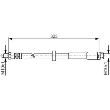 BOSCH | Bremsschlauch | 1 987 476 293