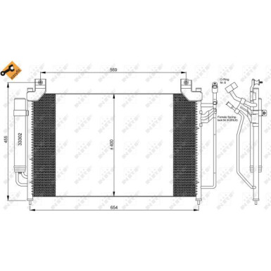 NRF | Kondensator, Klimaanlage | 35881