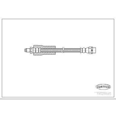 Corteco | Bremsschlauch | 19026685