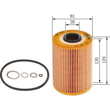 BOSCH 1 457 429 755 Ölfilter