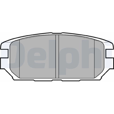 Delphi | Bremsbelagsatz, Scheibenbremse | LP921