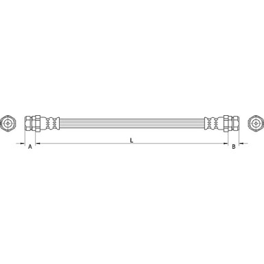 Metzger | Bremsschlauch | 4111534