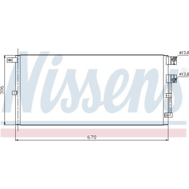 Nissens | Kondensator, Klimaanlage | 94916