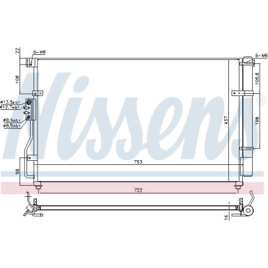 Nissens | Kondensator, Klimaanlage | 940629