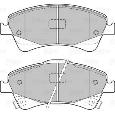 Valeo | Bremsbelagsatz, Scheibenbremse | 601059