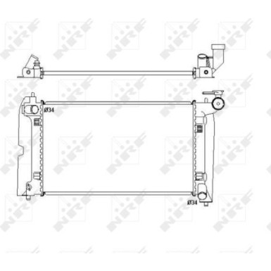 NRF | Kühler, Motorkühlung | 53397
