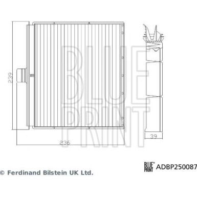 Blue Print | Filter, Innenraumluft | ADBP250087