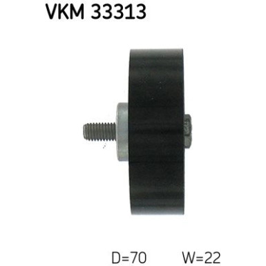 SKF | Umlenk-/Führungsrolle, Keilrippenriemen | VKM 33313