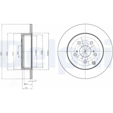 Delphi | Bremsscheibe | BG4291