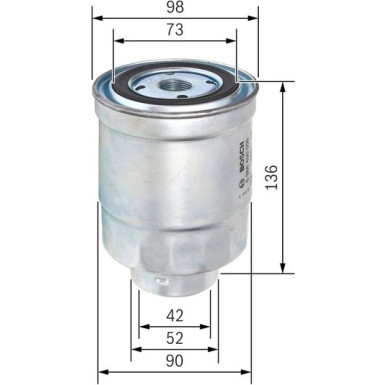 BOSCH | Kraftstofffilter | 0 986 450 508