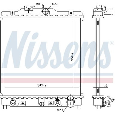 Nissens | Kühler, Motorkühlung | 633081