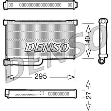 Denso | Wärmetauscher, Innenraumheizung | DRR02004