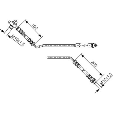 BOSCH | Bremsschlauch | 1 987 476 055