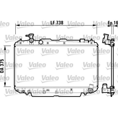 Valeo | Kühler, Motorkühlung | 734182