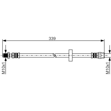 BOSCH | Bremsschlauch | 1 987 481 236