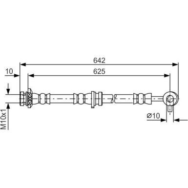 BOSCH | Bremsschlauch | 1 987 481 572