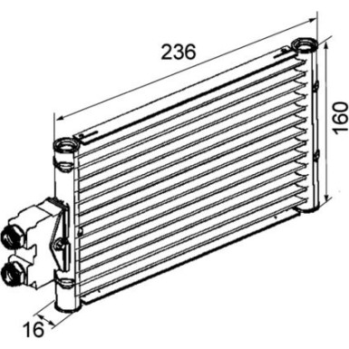 Mahle | Ölkühler, Automatikgetriebe | CLC 74 000P