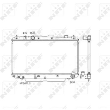 NRF | Kühler, Motorkühlung | 53572
