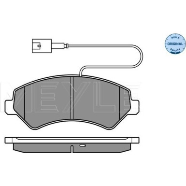 Meyle | Bremsbelagsatz, Scheibenbremse | 025 244 6619/W1