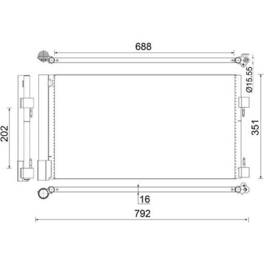 Mahle | Kondensator, Klimaanlage | AC 486 000S