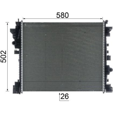 Mahle | Kühler, Motorkühlung | CR 2598 000P