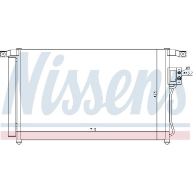 Nissens | Kondensator, Klimaanlage | 94869